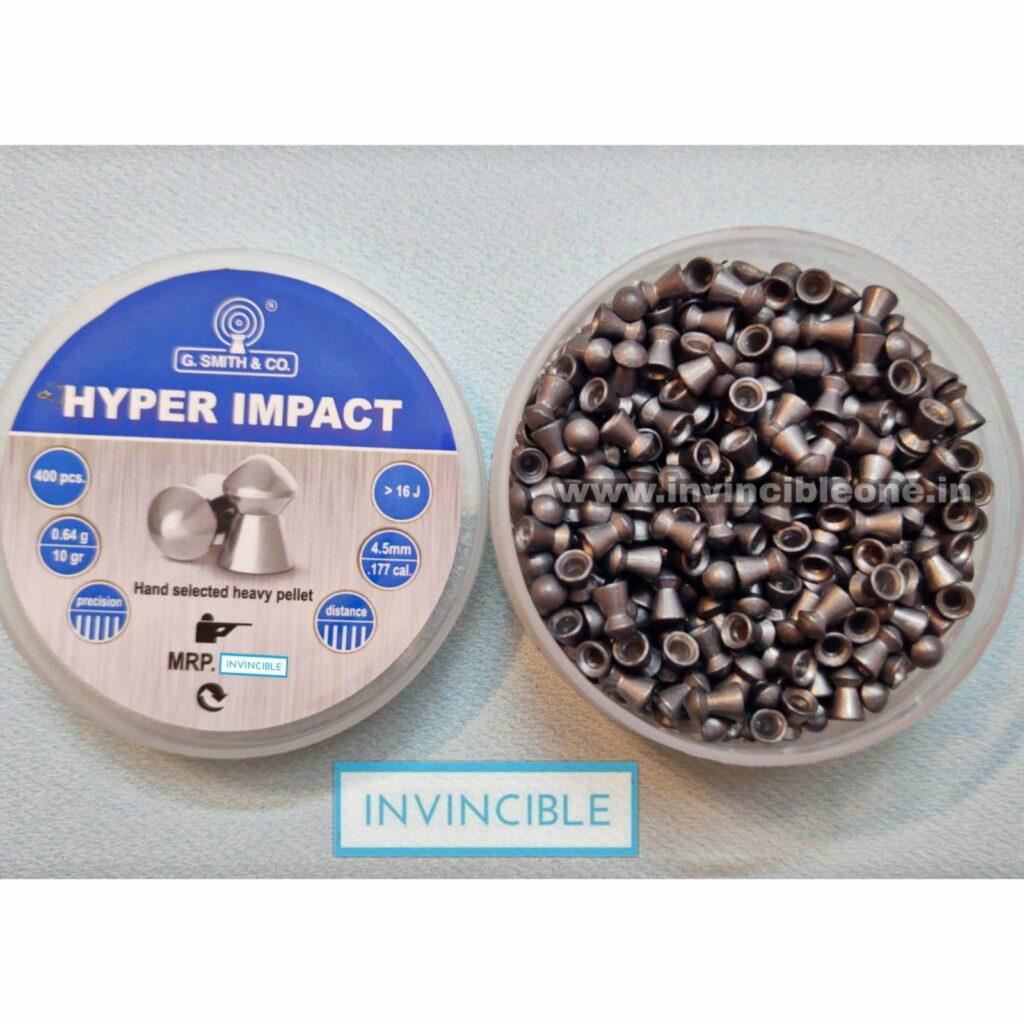 Hyper Impact G Smith & Co. 0.177 Cal (4.5mm) 400/Tin Airgun Pellets ...