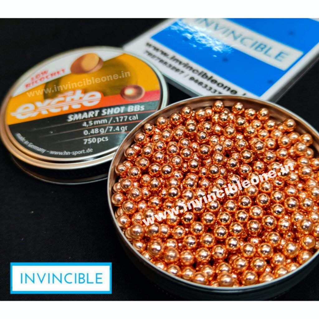 H&N Excite Smart Shot BBs| 750 pcs| .177 Cal, 7.4 Grains, Copper Plated ...