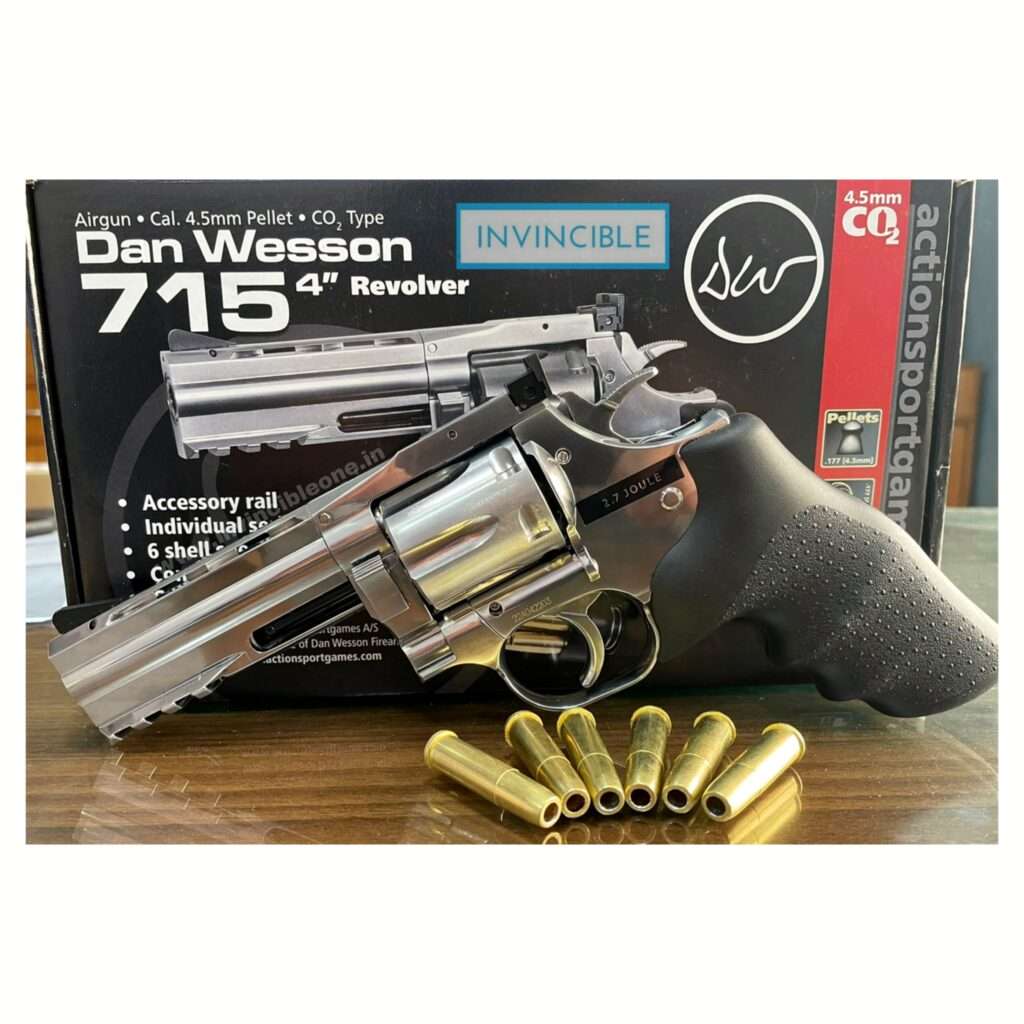 Dan Wesson 715 4 Inch Co2 Revolver Silver 0434