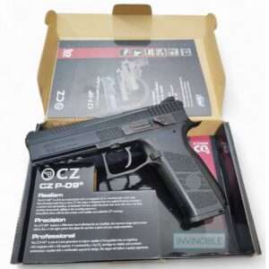 ASG CZ P-09 Black BB And Pellet .177Cal, 492 FPS CO2 Air Pistol