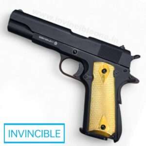 KROWN LAND KL-1911 CO2 AIR PISTOL WITH GOLDEN  METAL GRIP