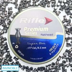 Rifle Premium Flat Head Heavy 0.177 Cal, 8.18gr, 500ct