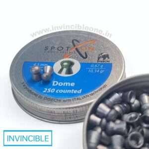 SPOTON Dome .177Cal / 4.5mm Airgun pellets, 10.34gr, 250Nos