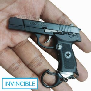 MINIATURE DESERT EAGLE QSZ-92-9 FUNCTIONAL TOY GUN METAL KEYCHAIN