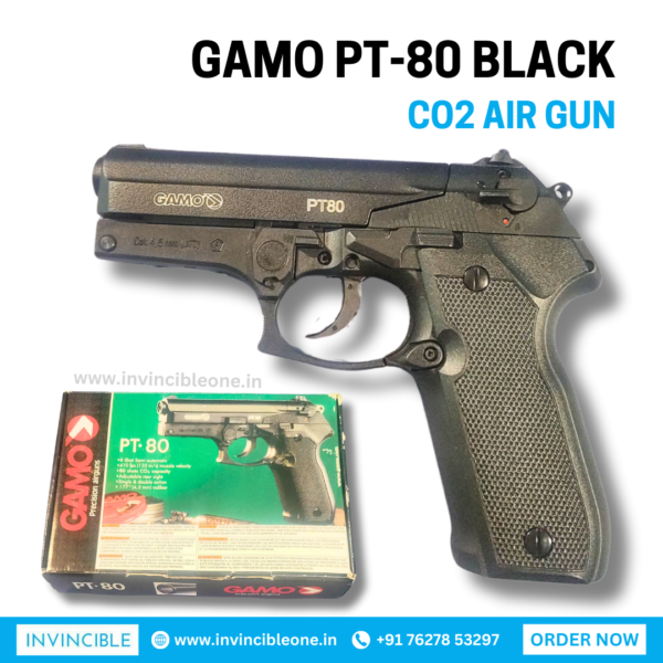 Gamo PT-80 Black Pellet CO2 Air Pistol .177 Cal - Image 4