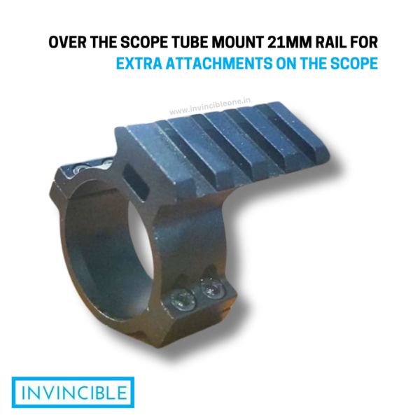 Over the scope tube rail mount 21mm for extra attachments - Image 4