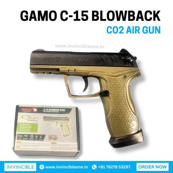 Gamo C-15 Blowback Olive CO2 air gun - Image 3