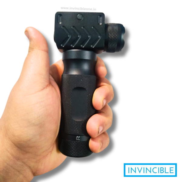 Foregrip with powerful flashlight | metal built |  21mm rail adaptor - Image 2