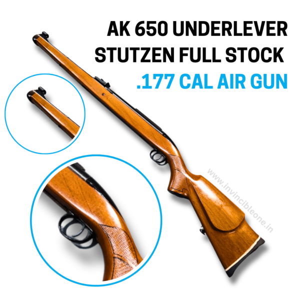 Ak 650 Underlever Stutzen full Stock .177 cal air gun - Image 2